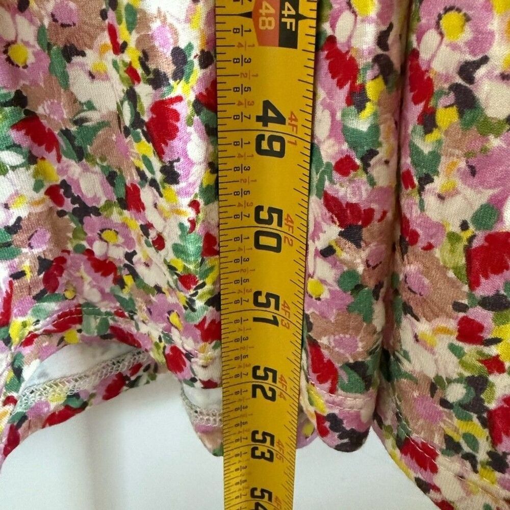 Boden Ruched strech Jersey Pink Floral Maxi Dress women short sleeve plus 14R - Picture 10 of 13